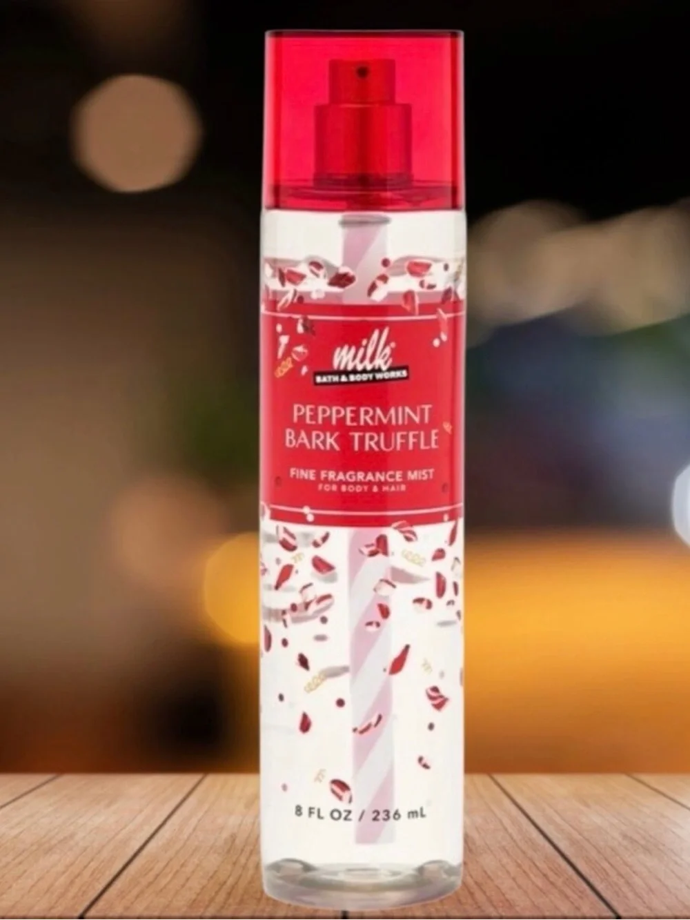 Bath & Body Works Peppermint Bark Truffle Fine Fragrance Mist - Red & White